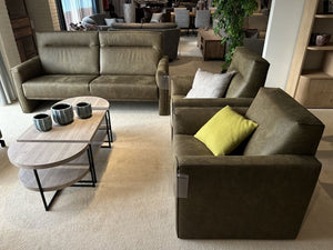 3-zitsbank + 2 fauteuils (hoog en laag) Hampton/ Hereford